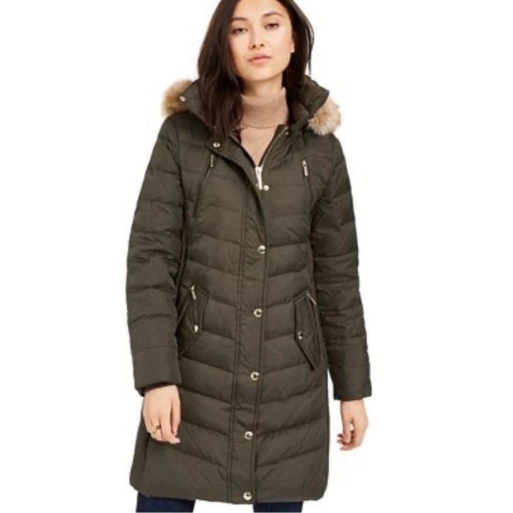 Michael Kors Faux Fur Down Coat